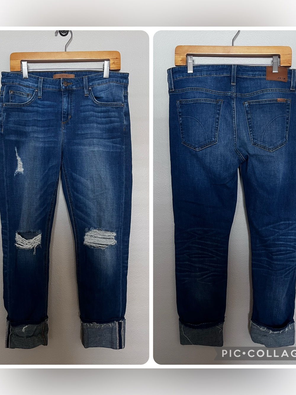 Joe’s Jeans Collector’s Edition The Ex-Lover Boyfriend Crop Distressed Size 28